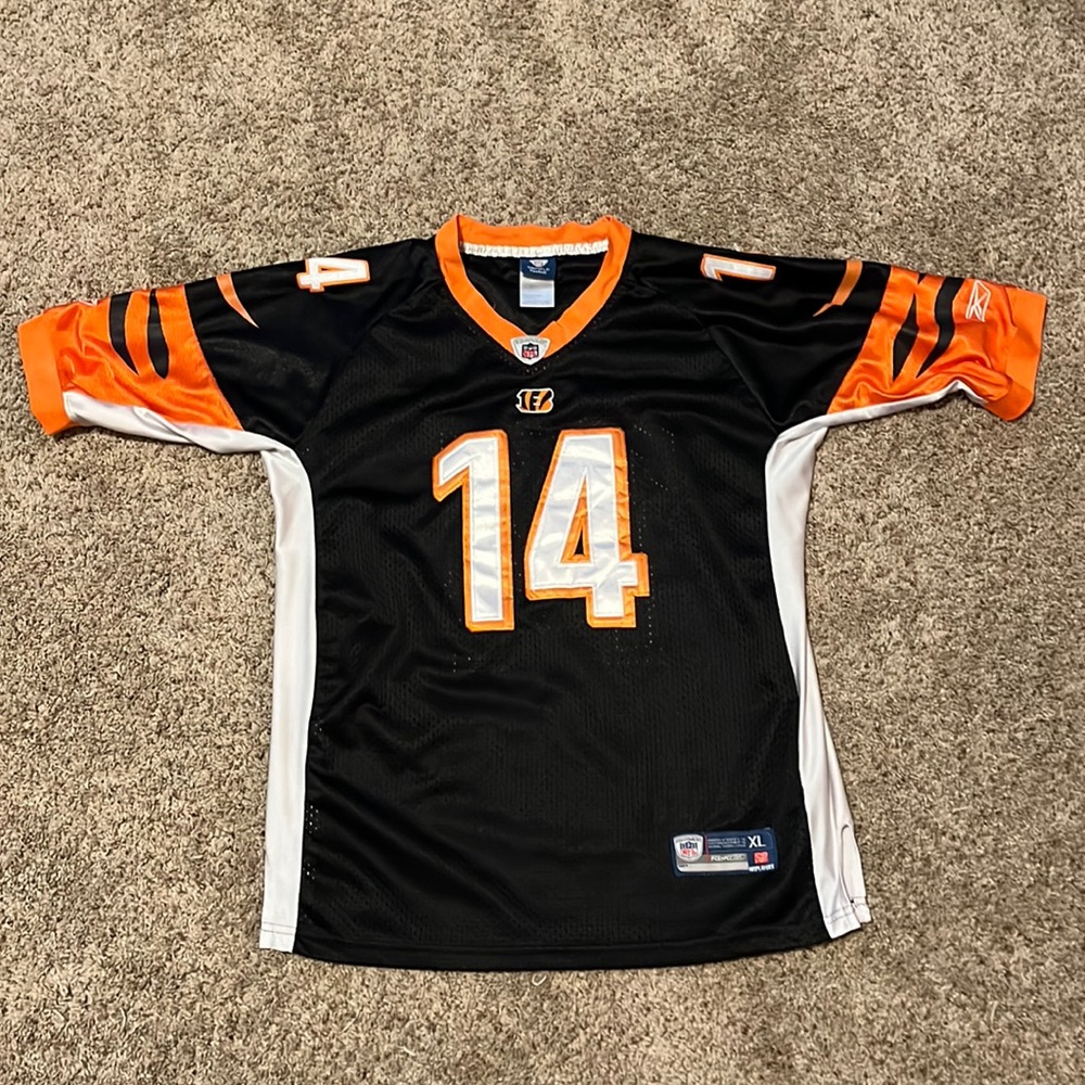 Vintage Cincinnati Bengals Dalton Reebok On Field Stitched Jersey Youth XL